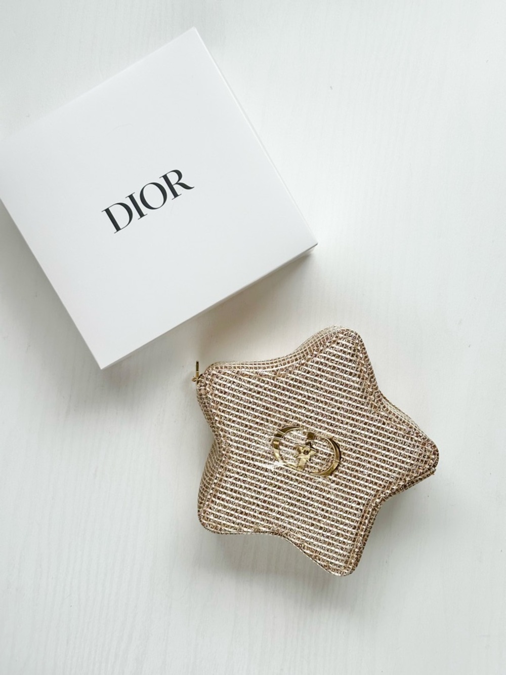 ✨NIB Limited Edition Sparkly Dior Star Makeup Pouch